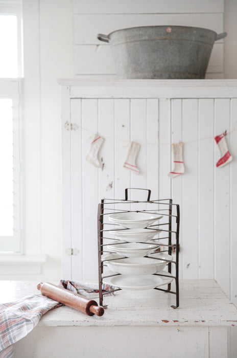 Vintage French Folding Tart Rack